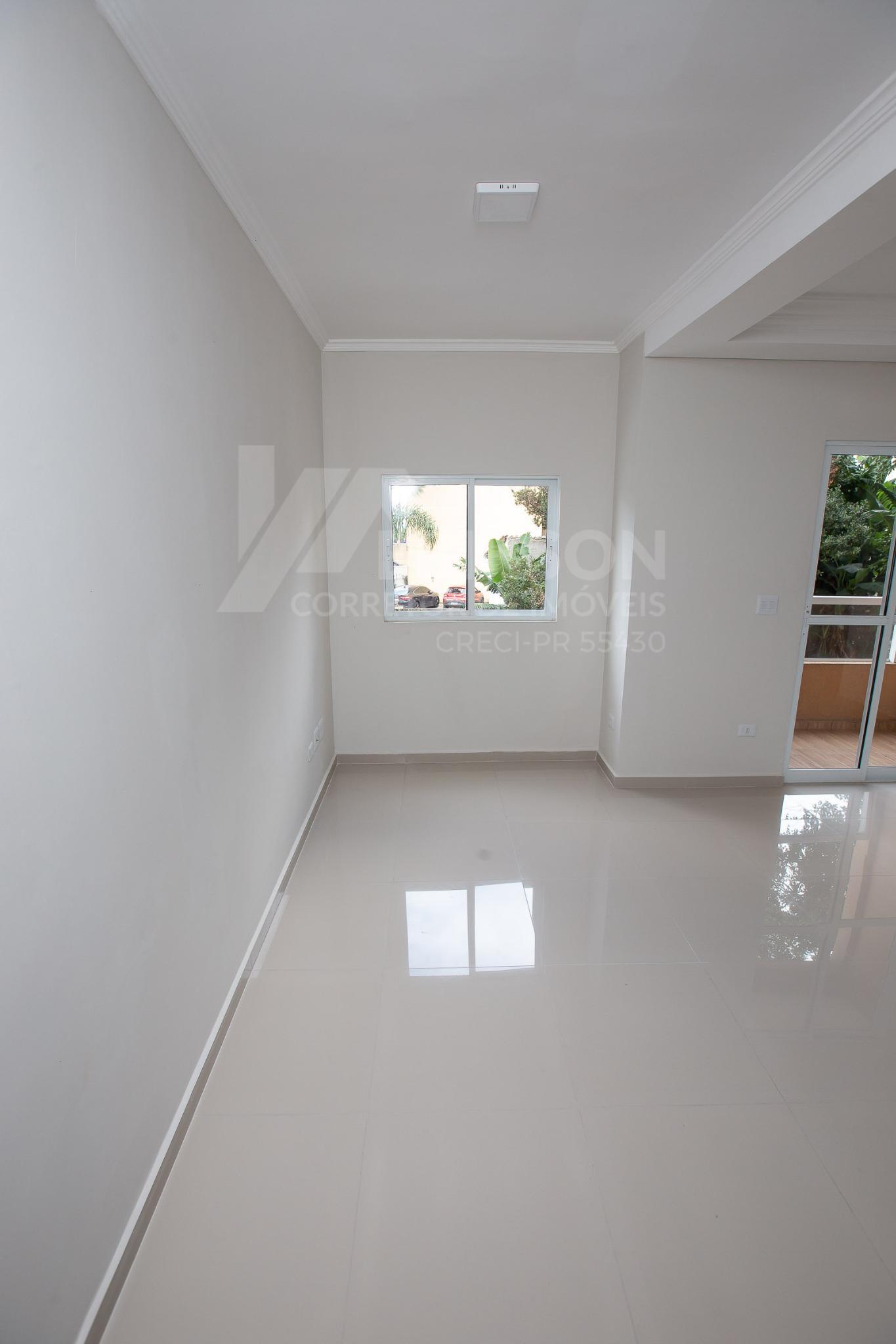 apartamento-pinhais-sala-iluminada Sala com ótima iluminação natural em apartamento à venda em Pinhais